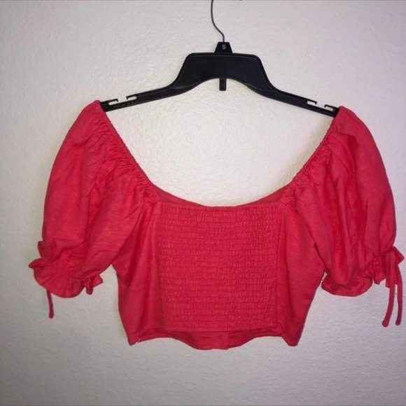 Red Crop Top - Picture 3 of 4